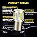 Ruiandsion 2pcs 1157 LED Light Bulbs White BAY15D 6V 17SMD 5630 LED Bulbs for Backup Reverse Lights Tail Brake Lights,Non-polarity(1157 6V)