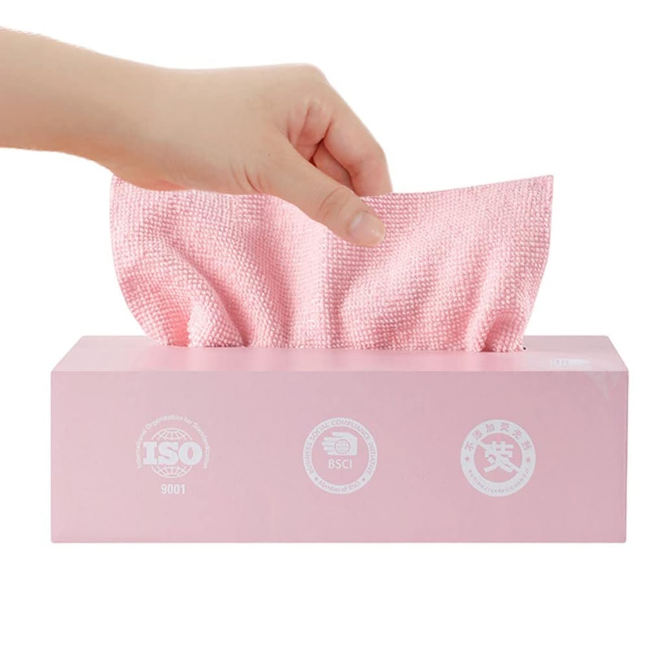 Reusable Microfiber Disposable Removable Rags Kitchen Dishwashing Towel Strong Absorption Dish Cloth Microfiber Cleaning Cloth With Box