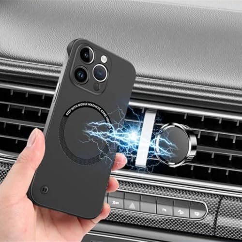 Coque iPhone 15 Pro Max rigide premium en polycarbonate orange aimanté - 3