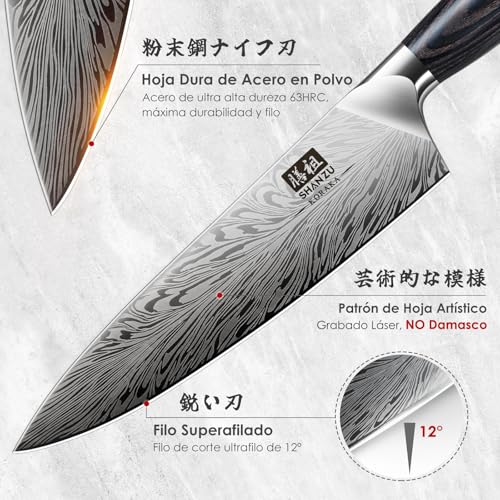 Thumbnail 2 de SHAN ZU Set 3 piezas cuchillo 20 cm