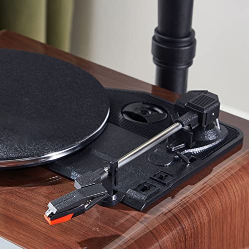 BluetoothRetro Turntable Vintage Gramophone, Gramophone Nostalgique USB avec Fonction Radio FM, Télécommande, Tourne-Disque pour Le Divertissement et la Décoration de la Maison (Bois) - Les Beatles, Paul McCartney, John Lennon, RIngo Starr, George Harrison BluetoothRetro Turntable Vintage Gramophone, Gramophone Nostalgique USB avec Fonction Radio FM, Télécommande, Tourne-Disque pour Le Divertissement et la Décoration de la Maison (Bois) – Image 6