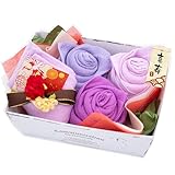 TowelMarket 敬老の日 長寿 お祝い タオルギフト 還暦 緑寿 古希 喜寿 傘寿 米寿 (むらさき 喜寿)