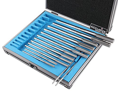 Accusize Industrial Tools 5528-SX00 Over And Under Sizes 0.1240'' Thru 0.5010'' Hss M2 Premium Chucking Reamer Set thumb #3