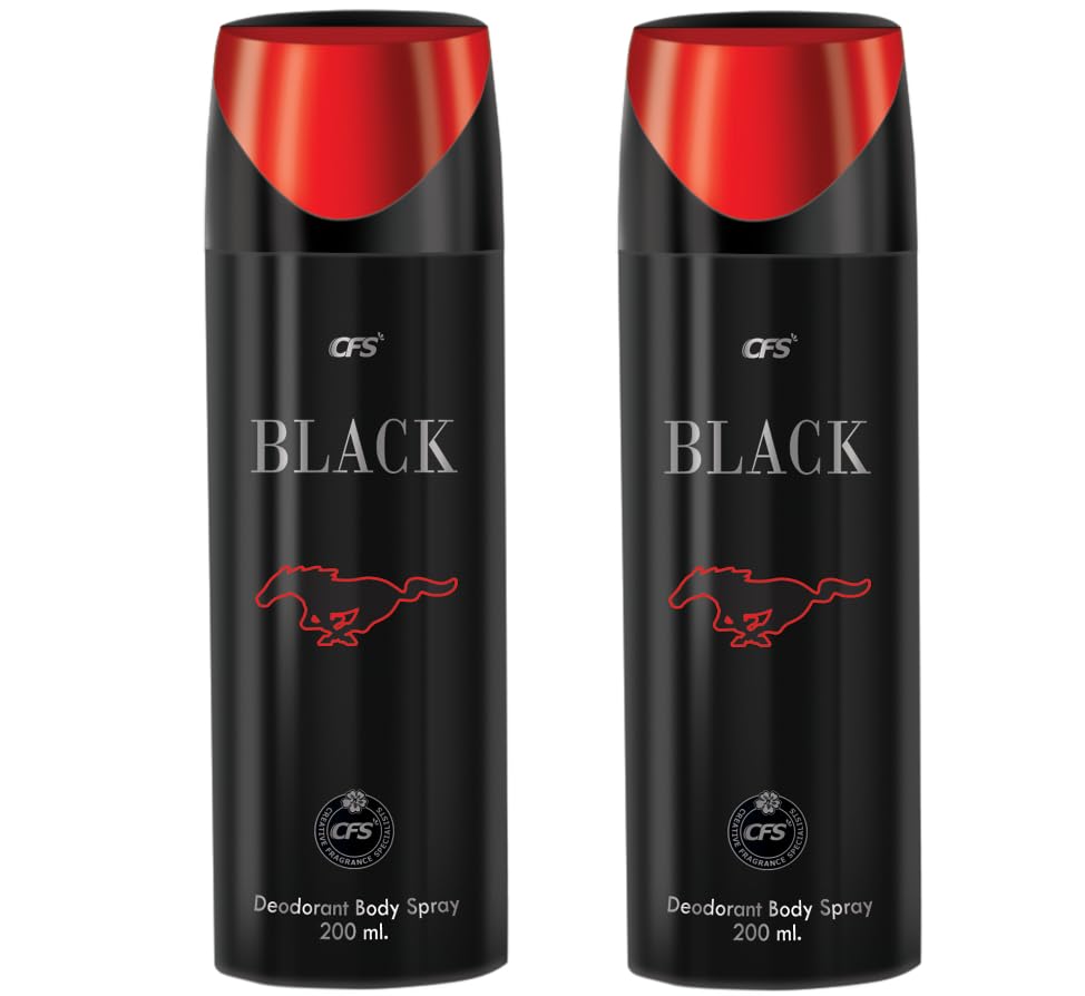 Image of CFS Black Deodorant Body Spray Long lasting Freshness Combo