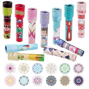 JRJRN 12Stks Klassisches Kaleidoskop Spielzeug Set
