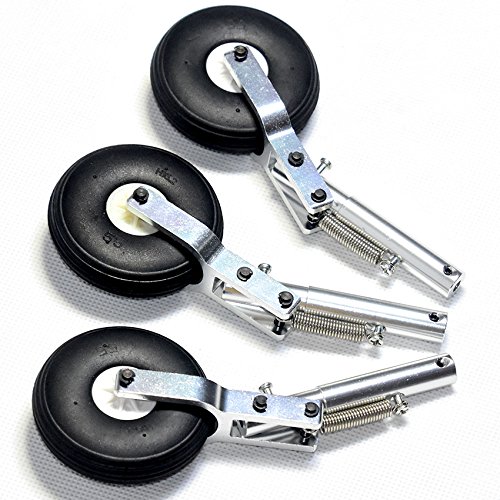 3 szt. 130 mm aluminiowa amortyzator sprężynowy 4,0 mm nagrywanie z oponą PU