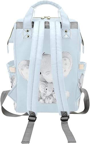 Miniatura 2 de Pig - Mochila para pañales personalizada, grande, multifunción, unisex, para mamá, niño y niña, Opción 3, Mochilas de viaje