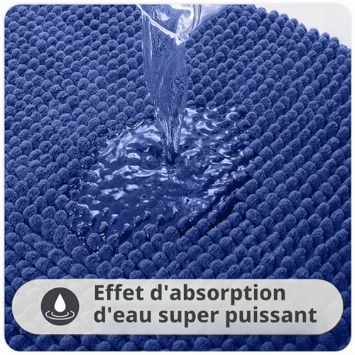 Tapis de bain chenille absorbant 50 x 80 cm Flintronic