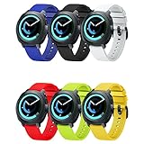 FUNBAND Compatible Gear Sport Strap Bands, 20mm Soft Silicone Replacement Wristbands Fit for 20mm Universal Strap/Samsung Gear Sport/Gear S2 Classic/Galaxy Watch 42mm/Galaxy Watch Active/Vivoactive 3