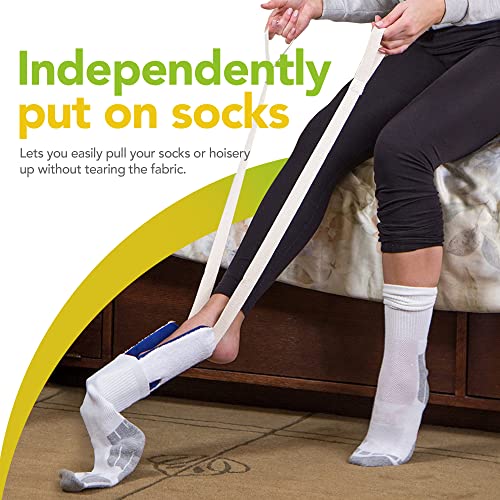 BodyHealt-Flexible-Sock-Aid-Tool-Deluxe-Dressing-Aid-for-Elderly-Disabled-Diabetic-Pants-Assist-for-Pregnancy-Socks-helper-with-Long-Handles-Pulling-Assist-Device-for-compression-stockings