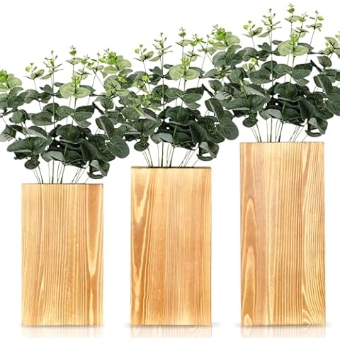 CroBlissful 3-Piece Wooden Wall Planters Cover