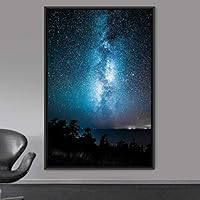 Framed Canvas Wall Art Beautiful Landscape Canvas Prints Home Artwork Decoration for Living Room,Bedroom - 16x24 inches