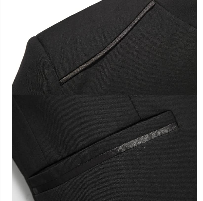 Men Tunic Suit Mandarin Stand Collar Jacket Chinese Style Traditional Stand Collar Uniform Jacket3