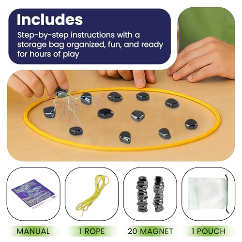 Magnetic Chess game with Stones, Fun Strategy Game for Kids and Adults, Educational Chess and Checkers for Family, Portable and Travel-Friendly, for Christmas and Birthdays - Image 3