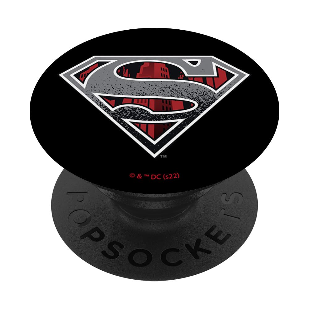 DC Comics Superman Skyline Chest Logo PopSockets Swappable PopGrip