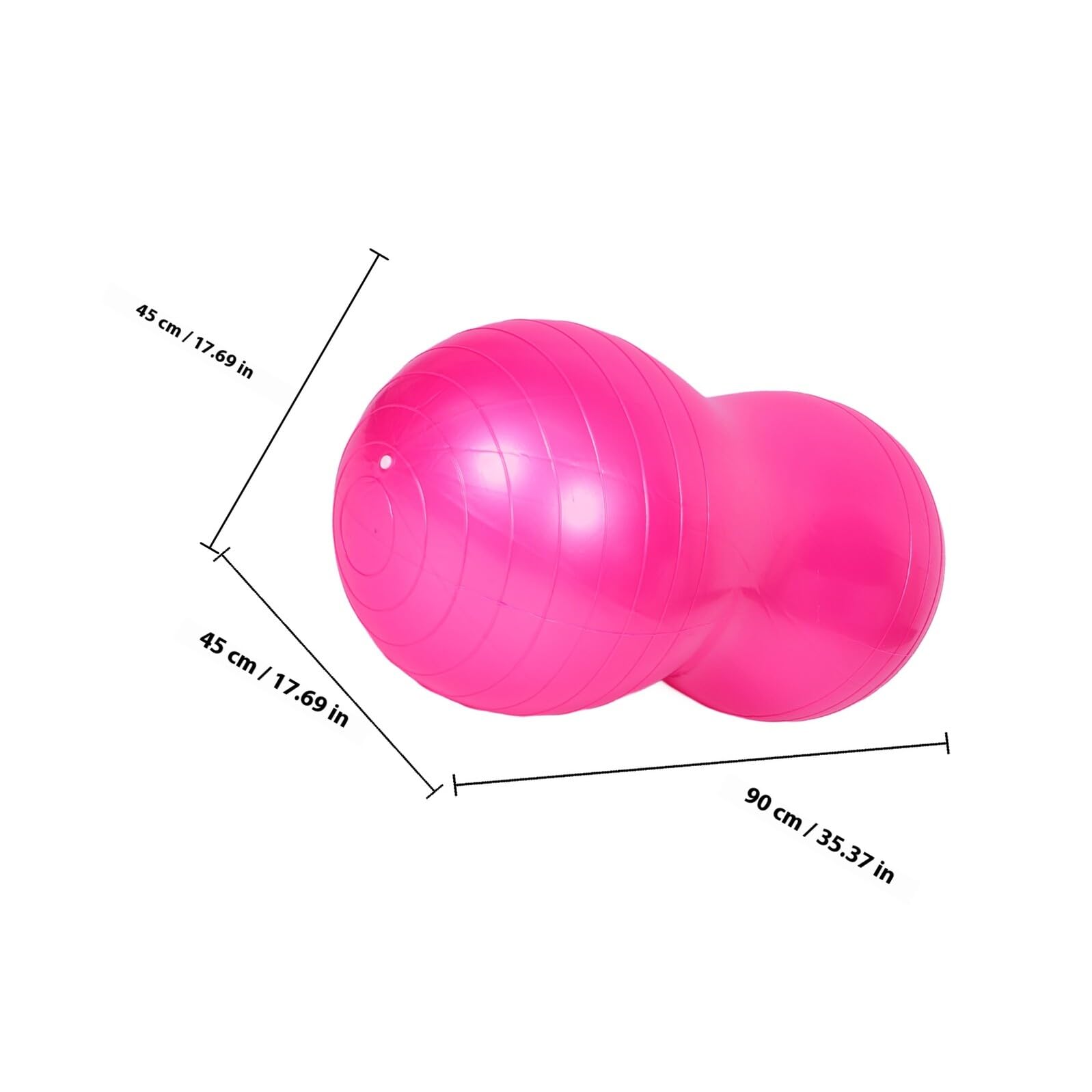 Cabilock Pelota de Pilates Antiexplosión Forma de Cacahuete para Embarazo y Balón de Yoga Estable con Bomba de Aire Pelota de Gimnasia Multifuncional para Fitness Casa Rehabilitación y