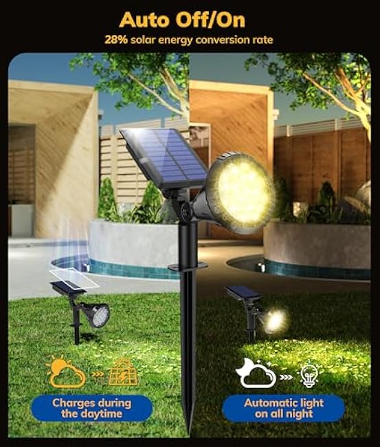 Solar Spot Lights Solar Spotlights 4 Pack Warm White