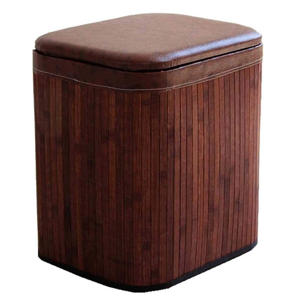 Tabouret de siège avec rangement pour optimiser un salon encombré
