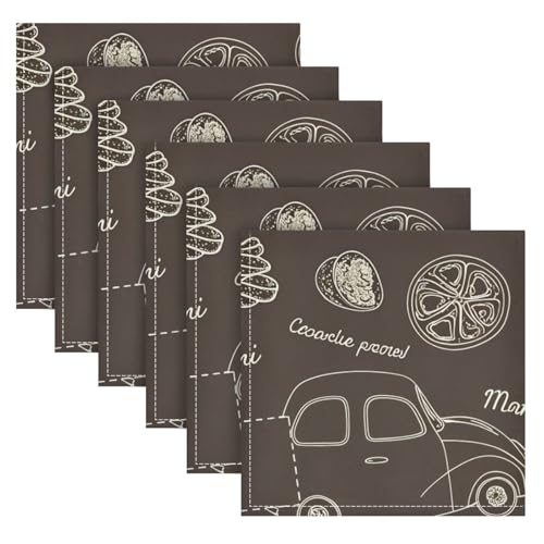 Servilletas de Tela Polyester Square Pack de 4, 20x20 pulgadas miniatura 6