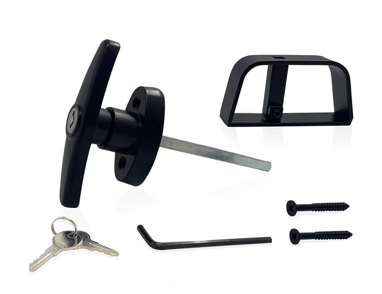 Buy OYU THandle Lock Shed Door Latch Lock Kit with 2 Keys and 2 Screws