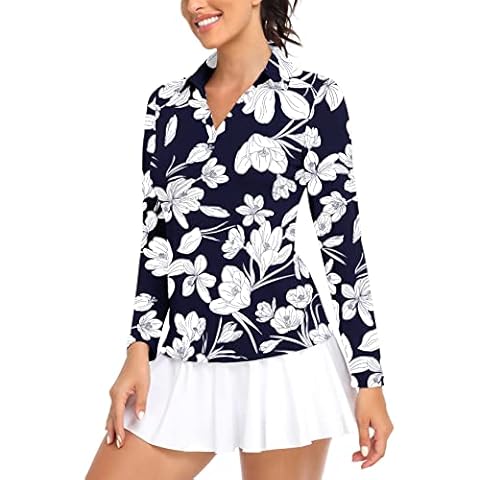 Soneven Langarmshirt Damen Elegant V Ausschnitt Damen Oberteil Langarm Poloshirt Longsleeve T-Shirt Basic Tops Pullover XXL Cover
