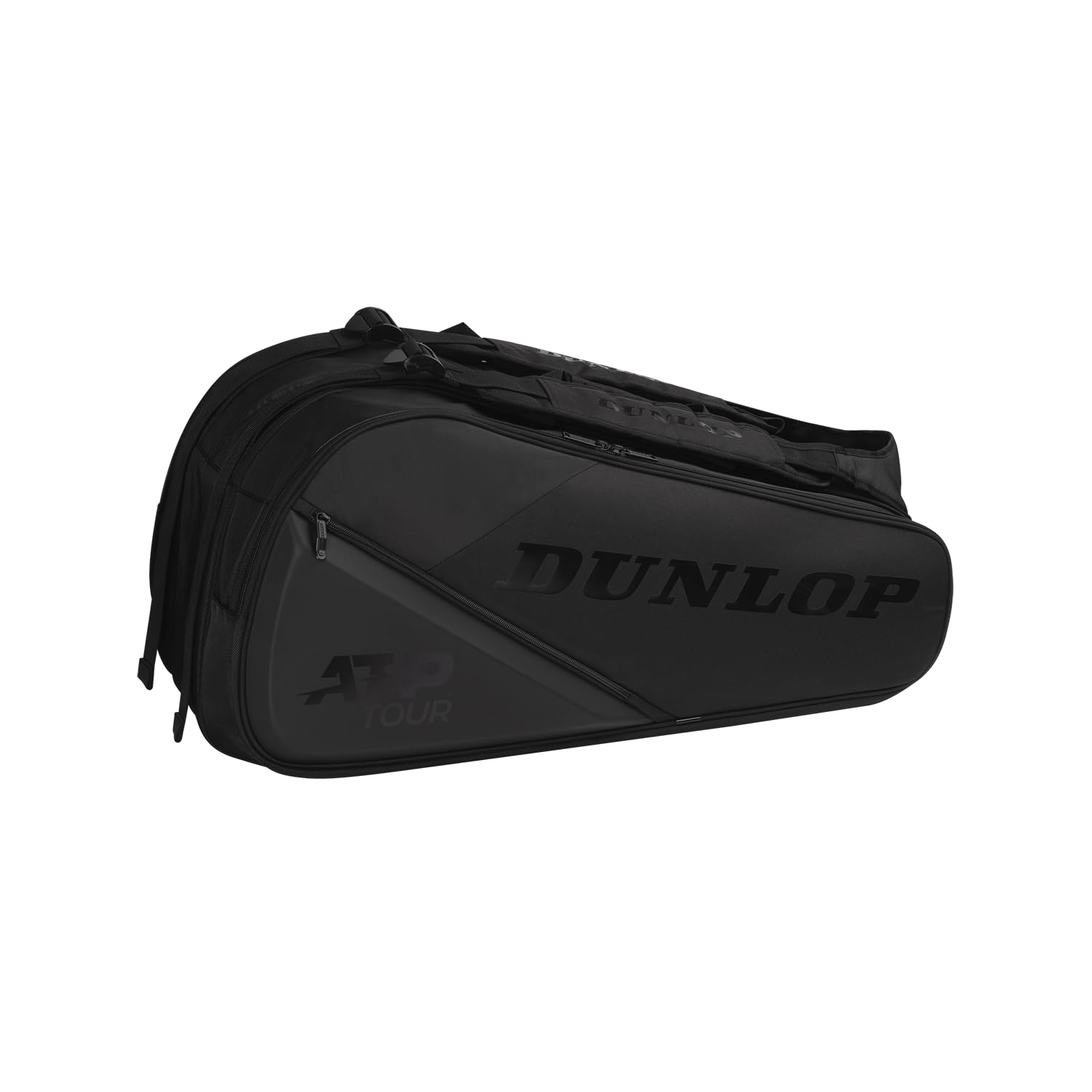 Dunlop ATP-Performance Tasche für 12 Schläger, Schwarz-Schwarz