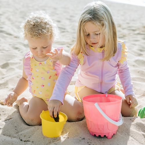 Image of SwimZip Girls' Ruffle One-Piece Swimsuit with UPF 50+ Sun Protection