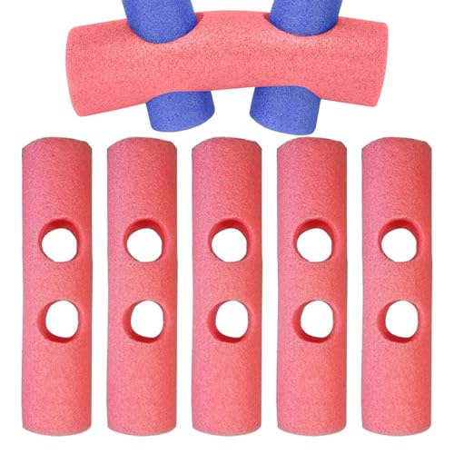 Conector Churro Piscina, 6 Piezas Churro Piscina Espuma con Orificios, Conector para Fideos de Natación, Ayuda para Entrenamiento De Natación