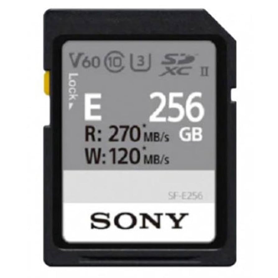 Amazon.com: Sony E series SDXC UHS-II Card 256GB, V60, CL10