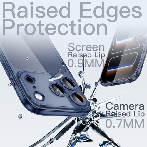 Image of JETech Slim Case for iPhone 17 Pro Max 6.9-Inch with Camera Lens Full Protection, Ultra-Thin Lightweight Clear Minimalist Protective Phone Cover (Deep Blue)