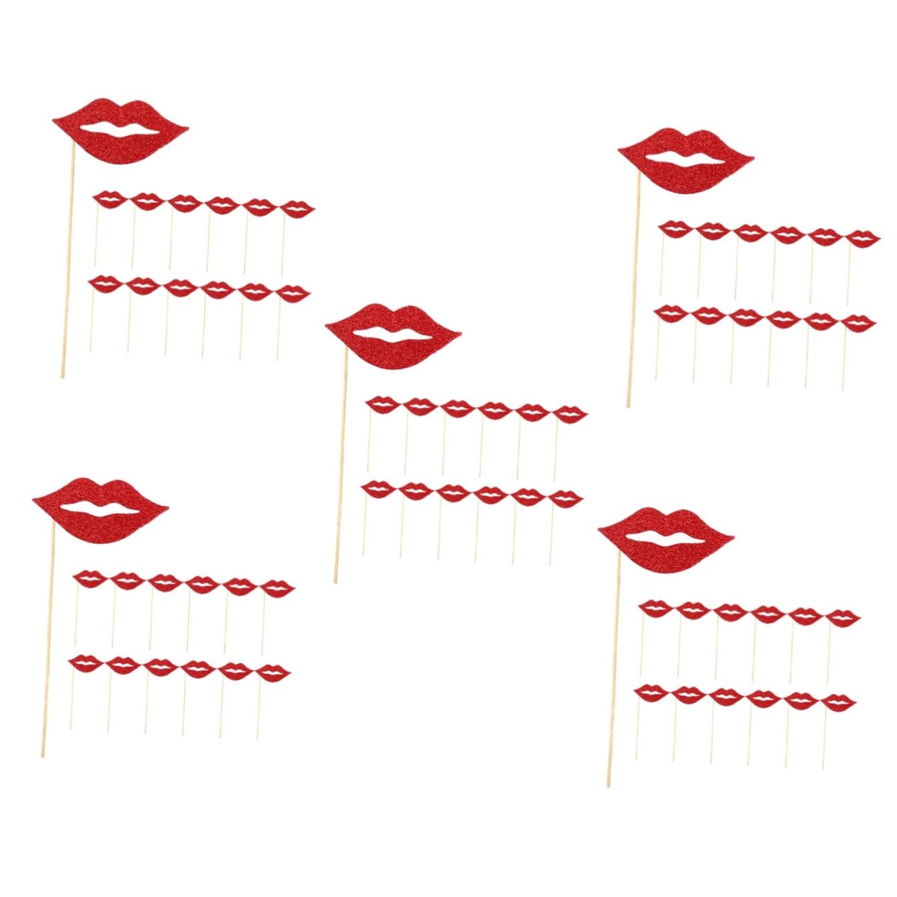 POPETPOP 100stücke Teiliges Party Lips Fotobooth Requisiten Für Hochzeiten Und Geburtstagsfeiern Lustige Lippen Fotoaccessoires Dekoration Für Feiern