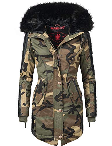 Preisvergleich Produktbild Marikoo Damen Winter Mantel Parka Larissa Camouflage Gr. XS