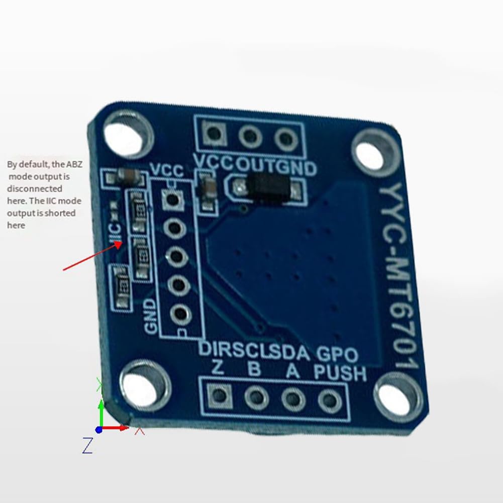 Módulo Sensor Ángulo Magnético MT6701 - 14 Bits Alta Precisión, Reemplaza AS5600, Con Imán
