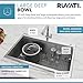 Ruvati 33 x 22 inch Workstation Drop-in Topmount Kitchen Sink 16 Gauge Stainless Steel Single Bowl - RVH8003
