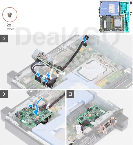 Placa de E/S USB-C para reparar Dell OptiPlex 7010 Micro Y6F6D 2