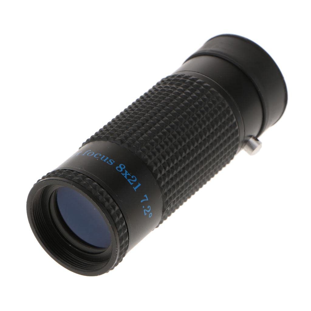 FABLOFT Mini Extra Short Focus 8x21 Monocular Typoscope Microscope Kits Black-image-41