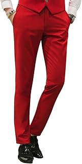 Mens Slim Fit Front Flat Casual Pants