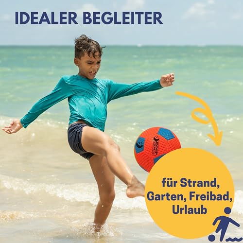 BEST SPORTING Freizeitball Größe 5 – Robuster Kunststoffball für Outdoor & Indoor – Wetterfest & Abriebfest – Verschiedene Farbausführungen (Orange)