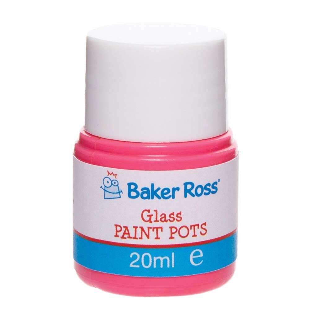 Baker Ross FC158 Vasetti Di Pittura Multiuso Per Bambini – 8 Colori Lucidi Da 20 Ml, Pittura Acrilica A Base D'Acqua, Per Vetro, Legno, Ceramica - 2