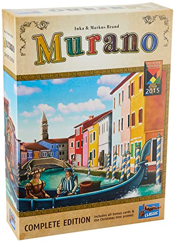 Murano Board Game | Classic European Style Board Game | Strategy Game | Family Board Game for Adults and Kids | Ages 10 and up | 2-4 Players | Average Playtime 60-75 Minutes | Made by Lookout Games