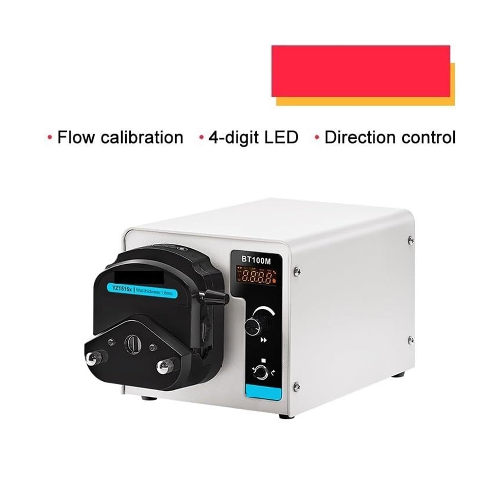 Bomba peristáltica digital, flujo máximo 480 ml/min medición de precisión líquida para uso en laboratorio, compatible con grifo de agua, incluye BT100M y cabezal de bomba DG
