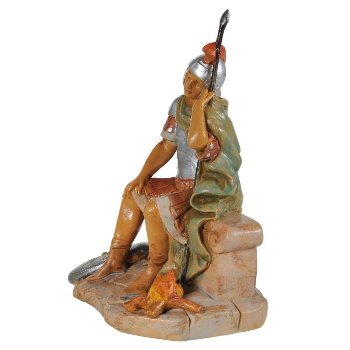 Fontanini soldat romain près du foyer Figurine Figurine crèche