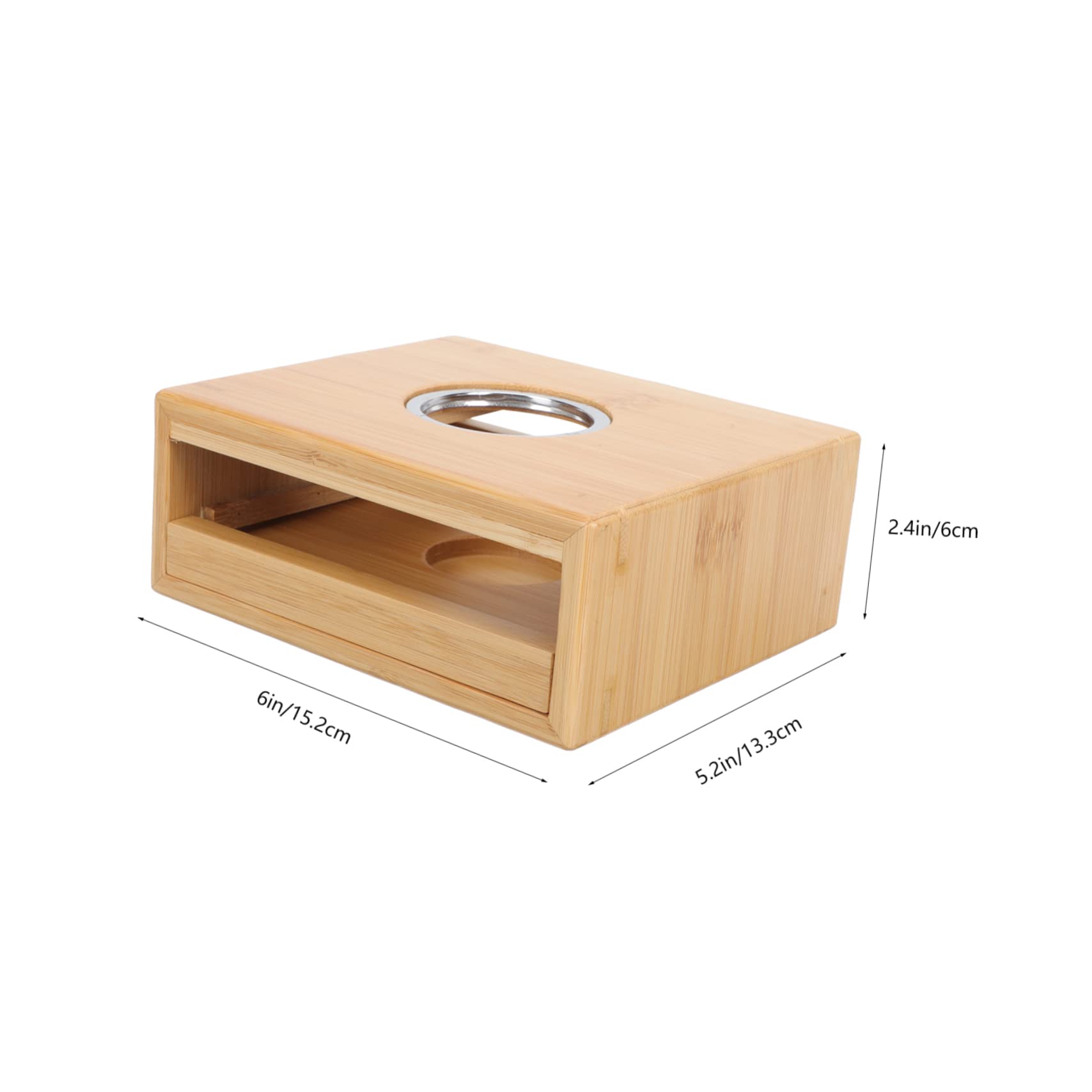 PRETYZOOM Bamboo Tea Warmer Teapot Heater Teapot Warmer Base Tea Pot Candle Holder