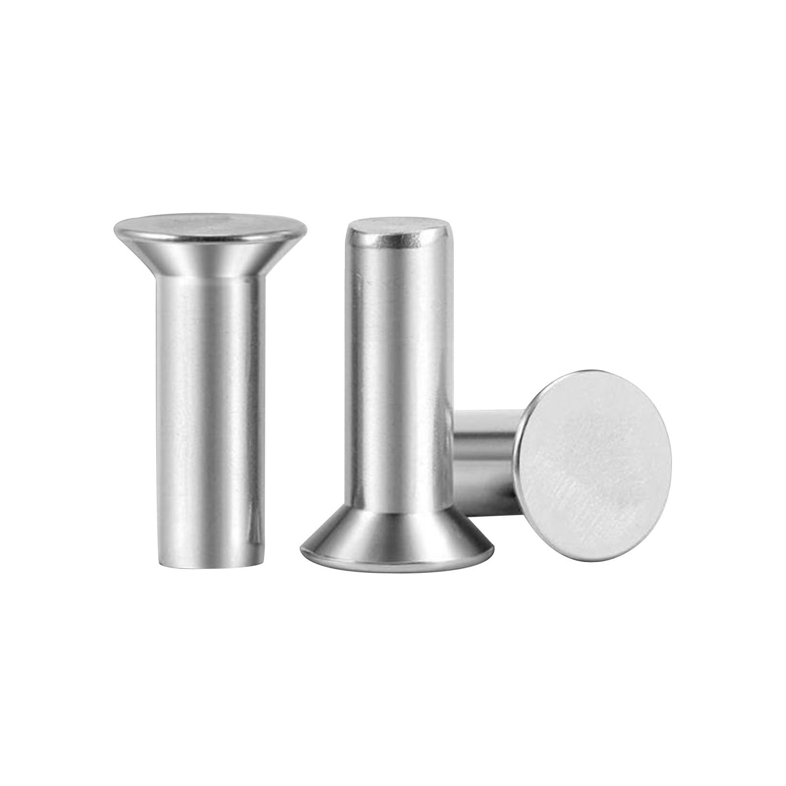 20 Pezzi Rivetti Solidi a Testa Piatta M8, Rivetti Svasati in Acciaio Inossidabile per Meccanica, Riparazione Auto, Progetti Fai da Te(M8X60mm)