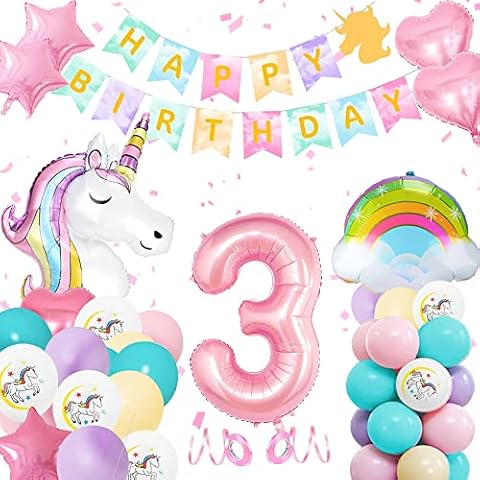 YYDSXK Unicorn Birthday Decoration Set Cover