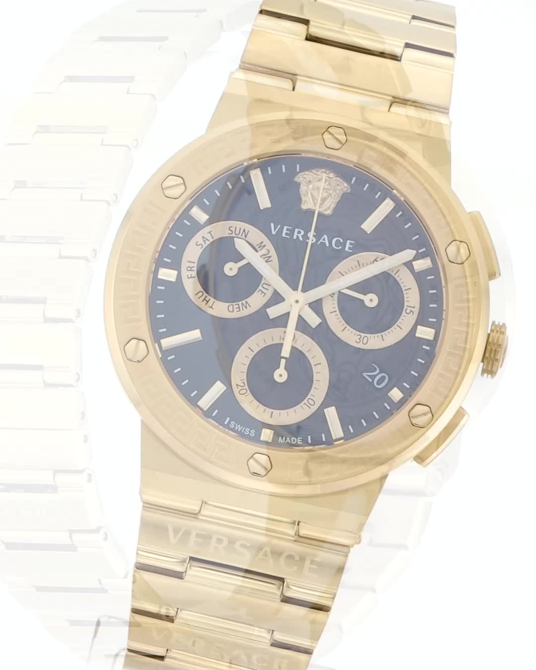 Amazon.co.jp: [VERSACE] メンズ 腕時計 ヴェルサーチェ グレカロゴ