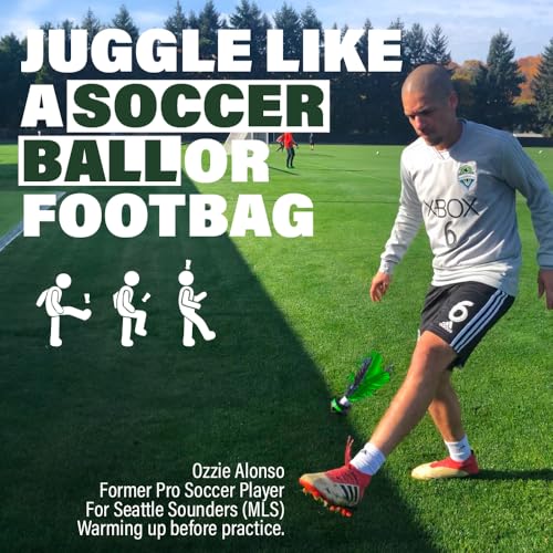 Image of Kickit | The Original Birdie Soccer PRO Trainer | Play Outdoors, Indoors or Backyard, Beach or Tailgate, All Ages Fun & Travel Friendly (Black & Red)