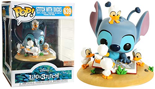 Figura de Vinilo Exclusiva de Lilo & Stitch Pop! Disney Stitch with Ducks #639