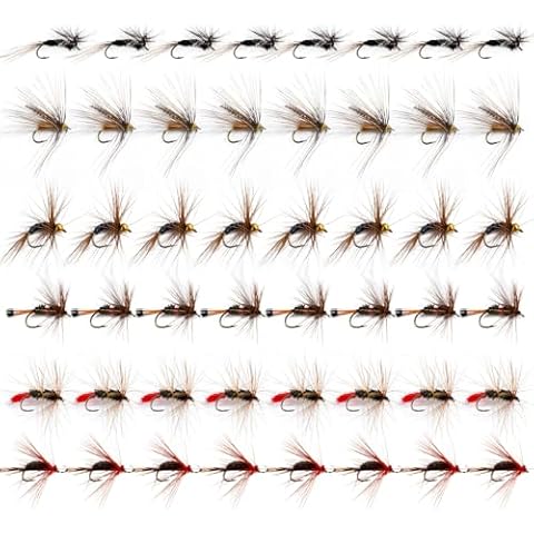 UNYLE Fly Fishing Flies Kit,48pcs Dry Flies Wet Flies Streamers Nymphs for Fly Fishing, Trout Flies Fly Lures, Fly Fishing Assortment Kit for Bass Trout Steelhead Salmon, Fishing Gifts for Men Cover