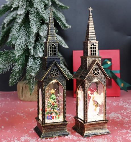 Lámpara de noche LED estilo navideño color bronce miniatura 4